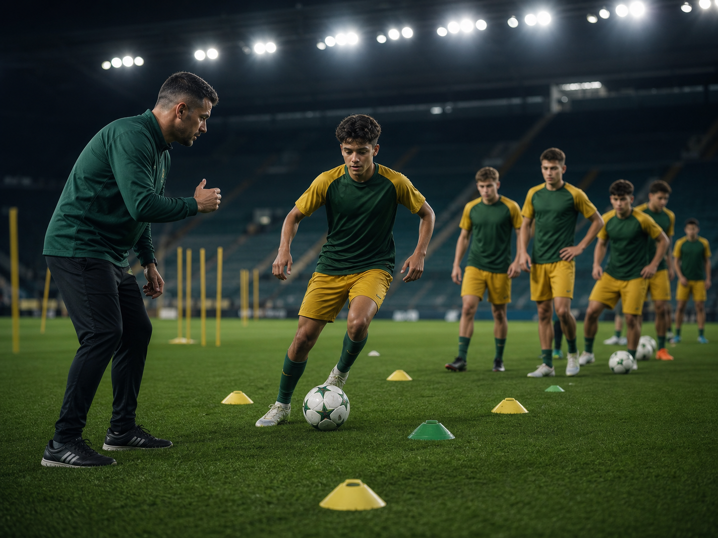 Players competing in the Madist live football market